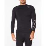 2XU Mens Ignition Compression Long Sleeve black/silver