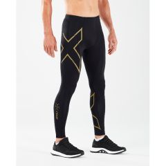 2XU Mens Light Speed Compression Tights black/gold reflective