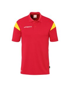 uhlsport Squad 27 Polo Shirt rot/limonengelb